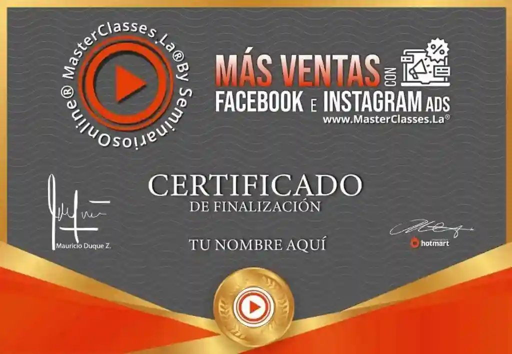 certificado del curso de marketing para manicuristas y esteticistas
